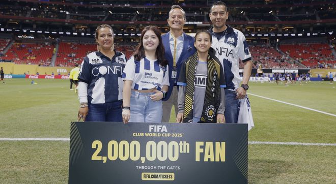 幸運(yùn)降臨！FIFA贈票世俱杯，贈四張門票給第200萬位觀眾。